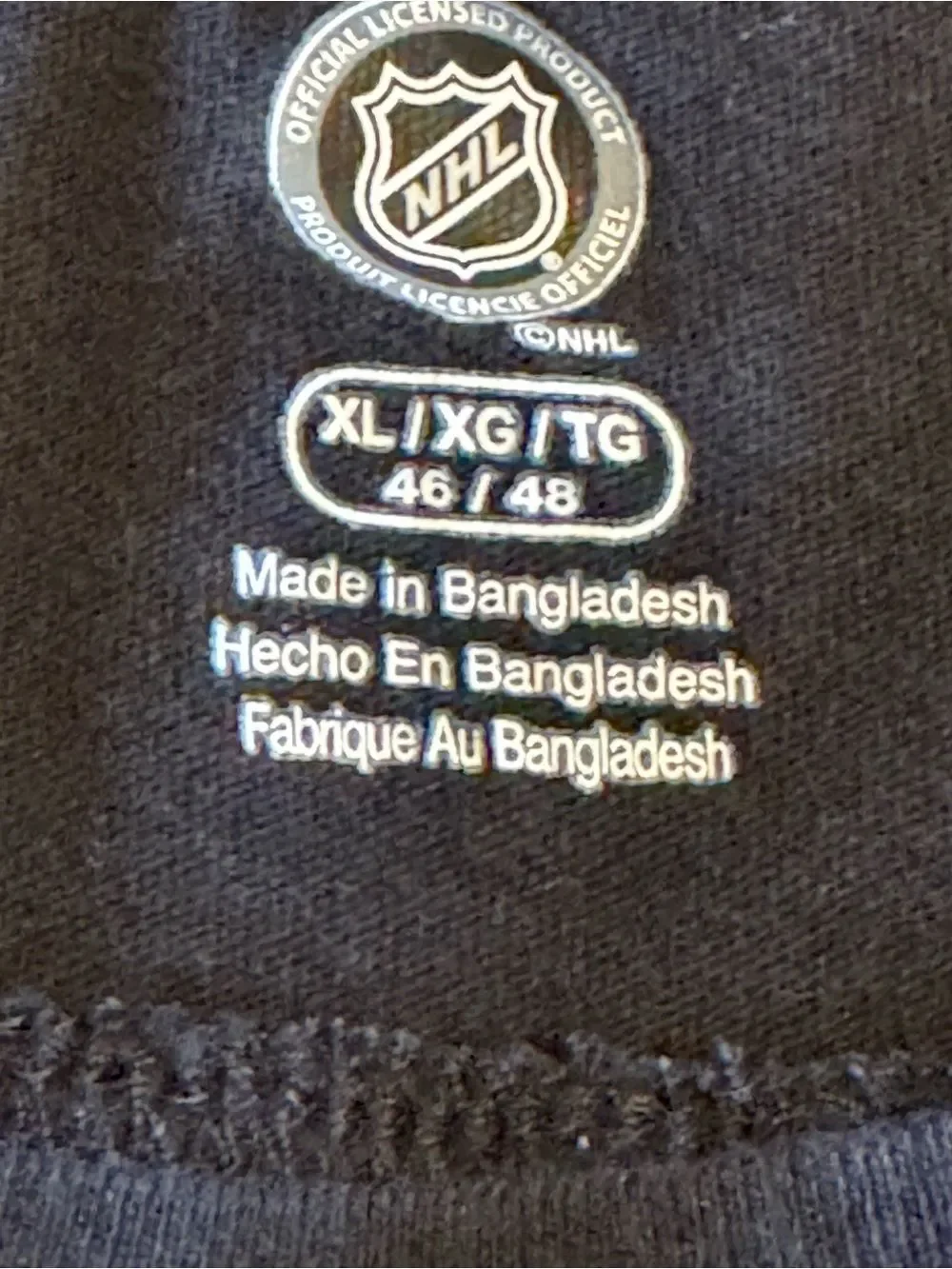Vegas Golden Knights Men’s XL Hockey Jersey Style Long Sleeve Tee Shirt